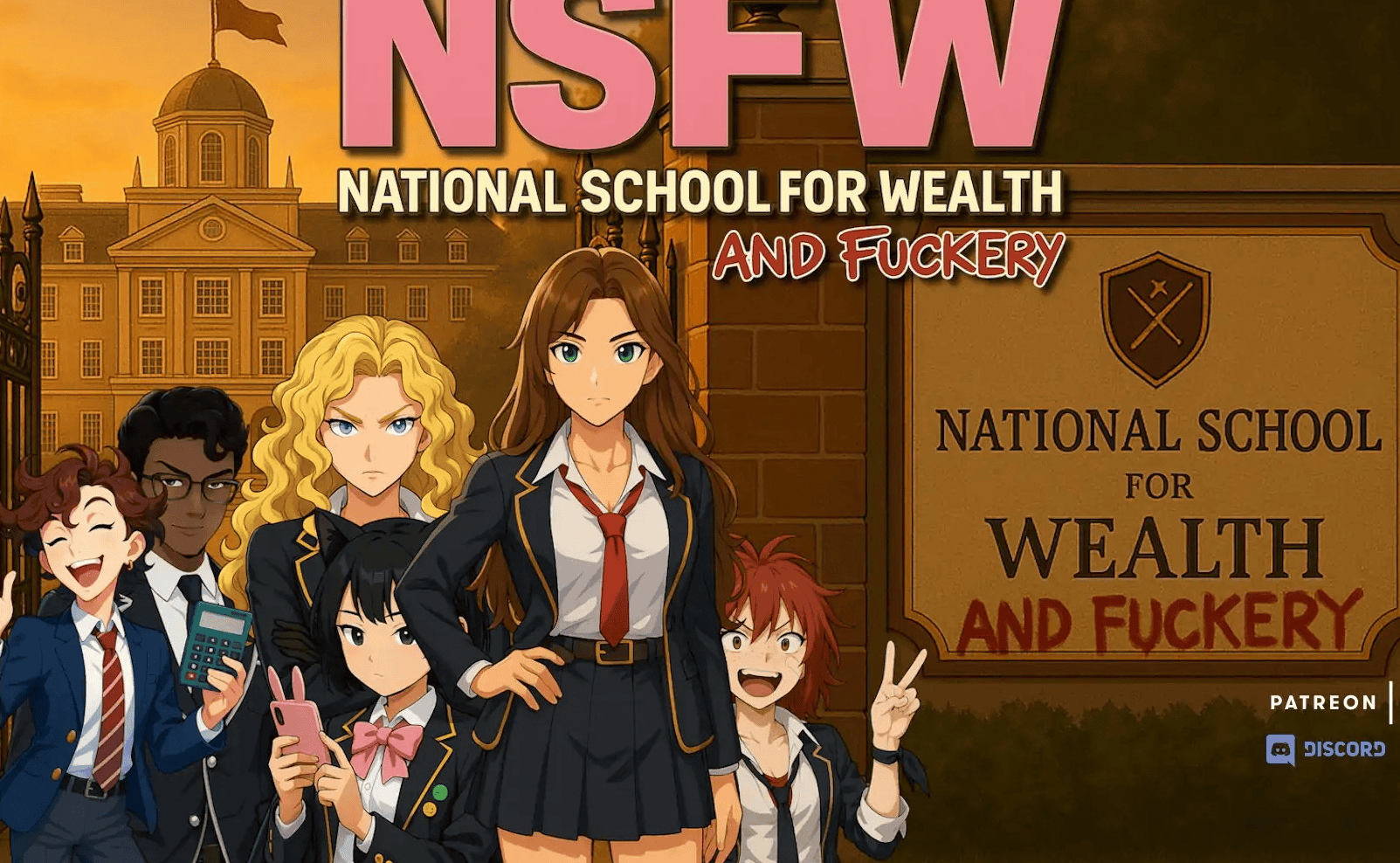 亚SLG【NSFW：财富与性爱学校】v0.4.4.5.1 汉化版 PC+安卓 4.3G